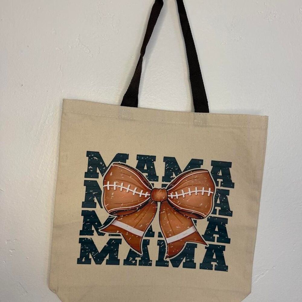 New Mama football tote